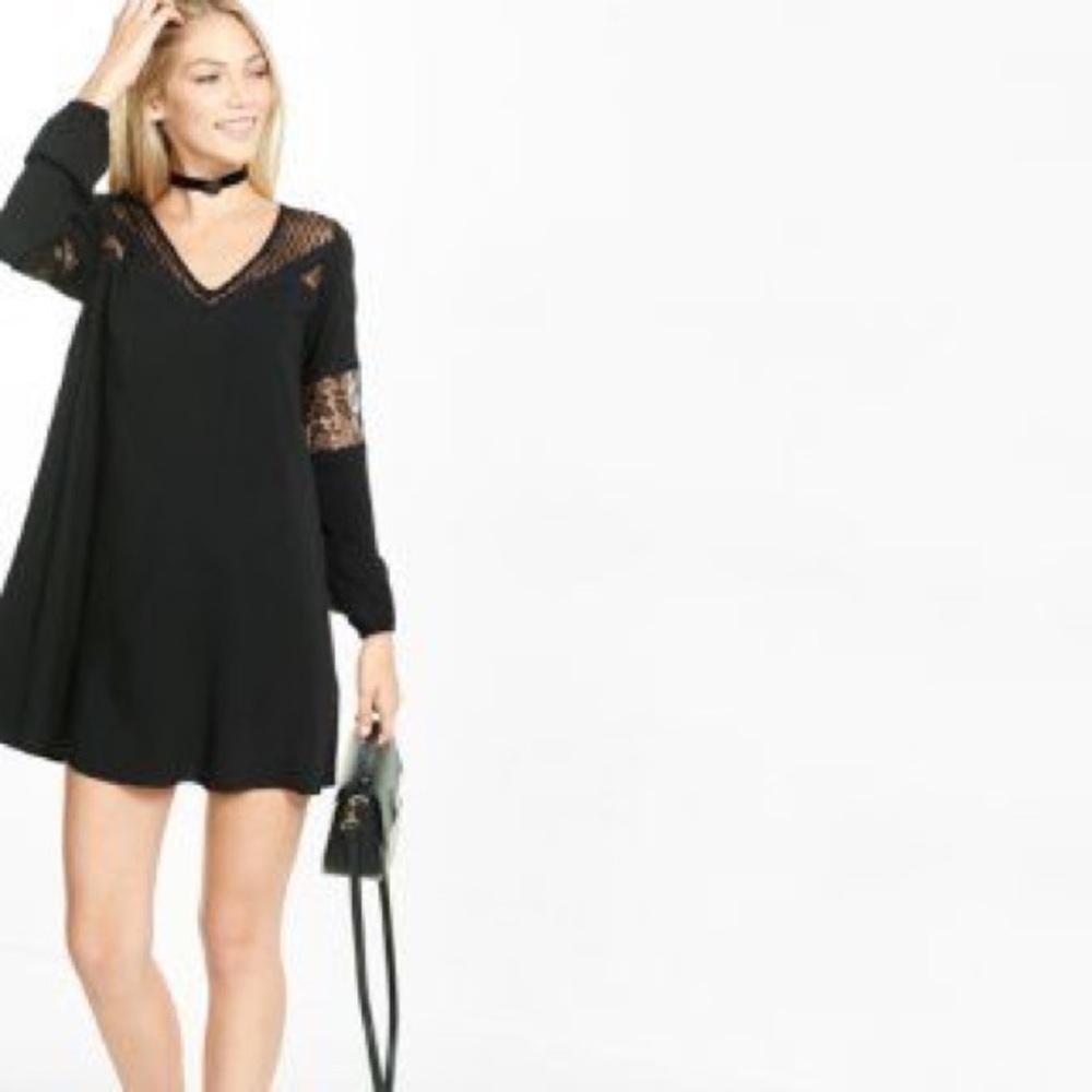 Express Black Mini Dress/Tunic XS